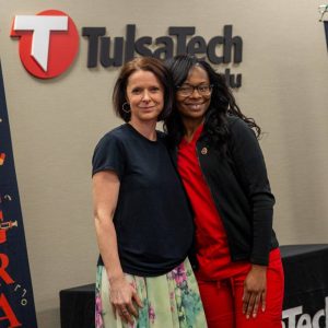 St. Liz resident, Erica, with program Manager, Veronika